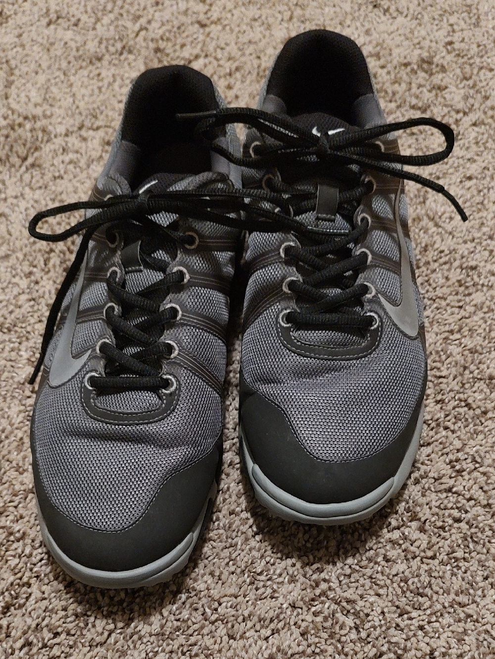 Men's Nike Air Golf Shoes - Gray and Black